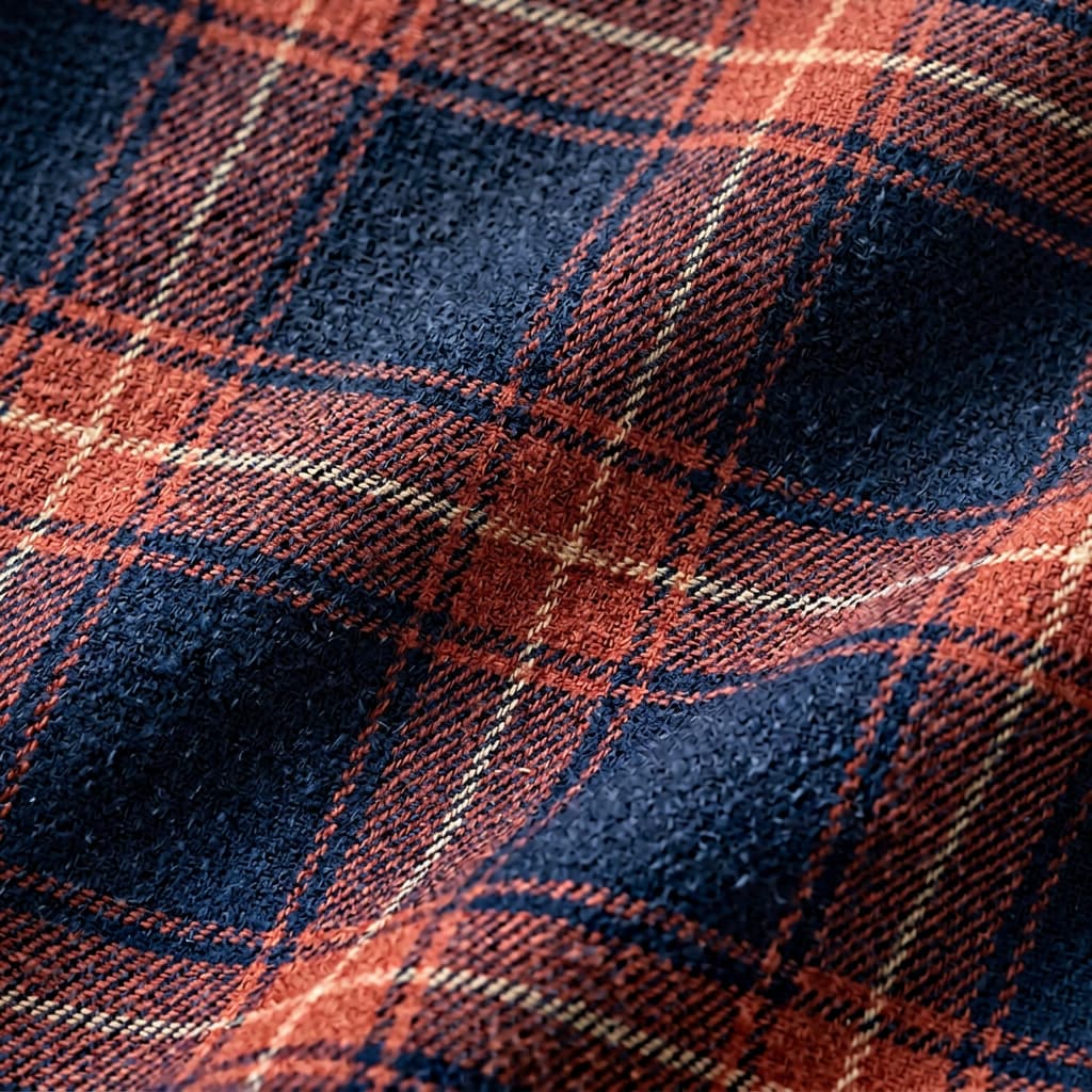 Roman Plaid Shirt in Red — men's premium cotton plaid long-sleeve button-up