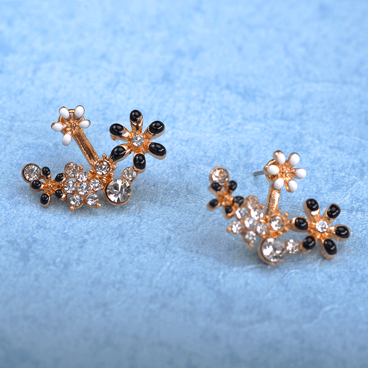 Flora Rhinestone Earrings