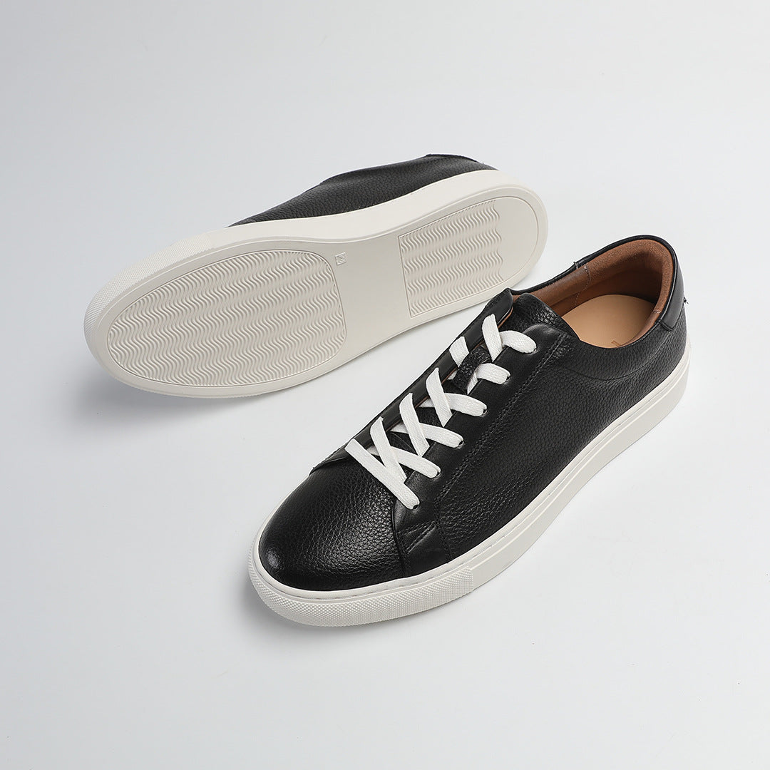 Carter Court Sneakers in Black — pair with the textured outsole showing