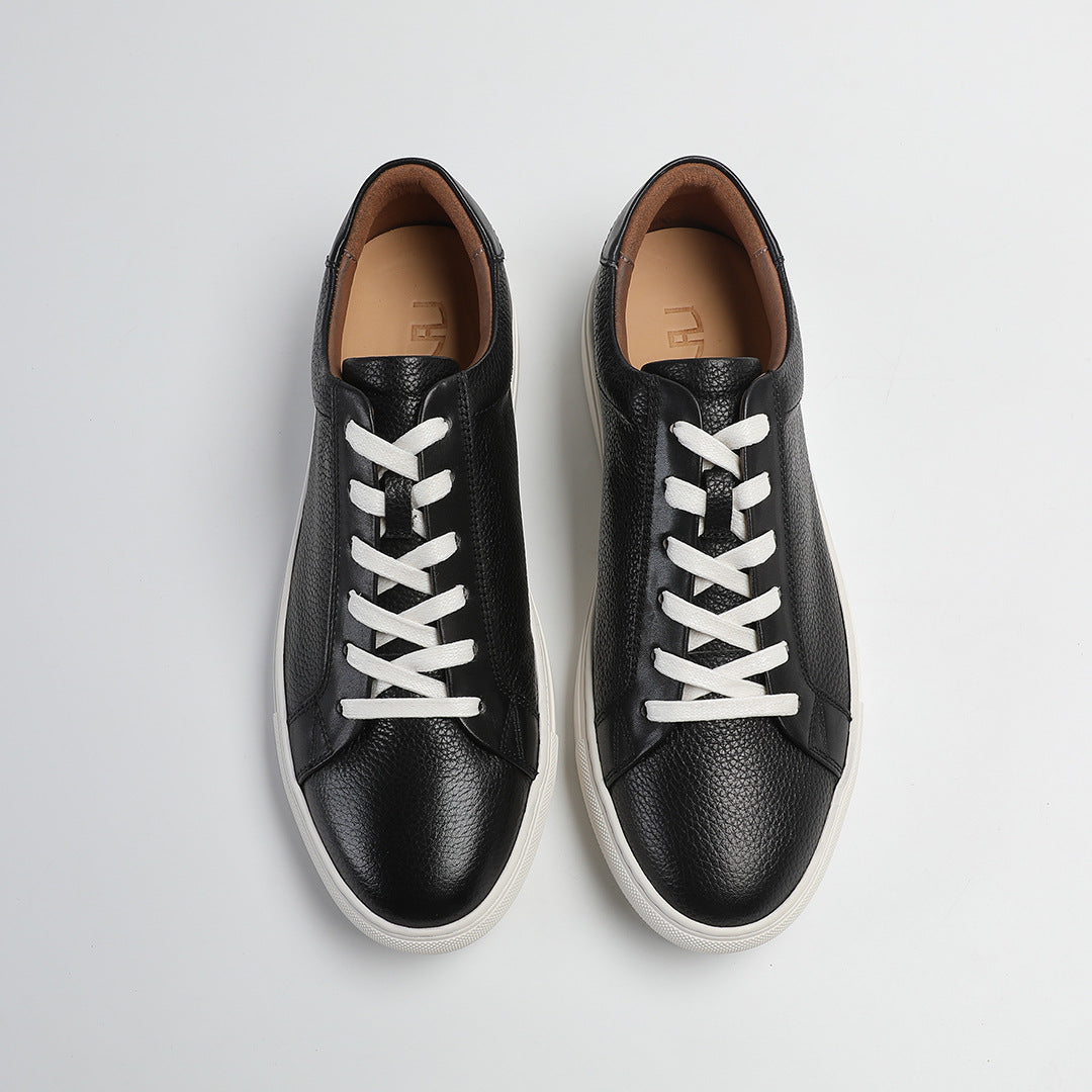 Carter Court Sneakers in Black — top-down view of the pair