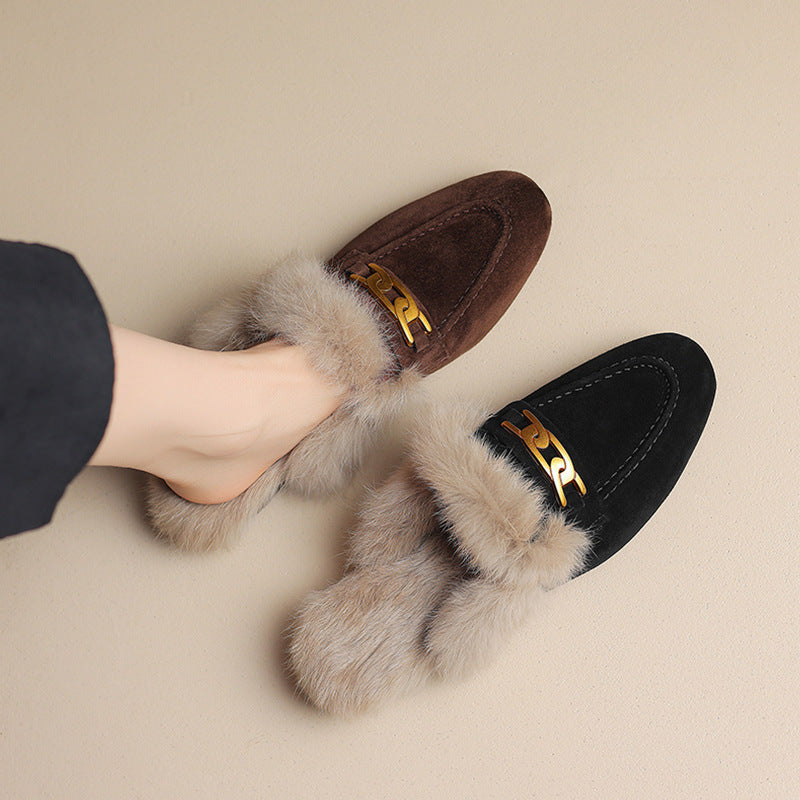 Victoria Fur Slippers
