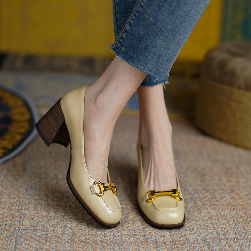 Lola Leather Heels