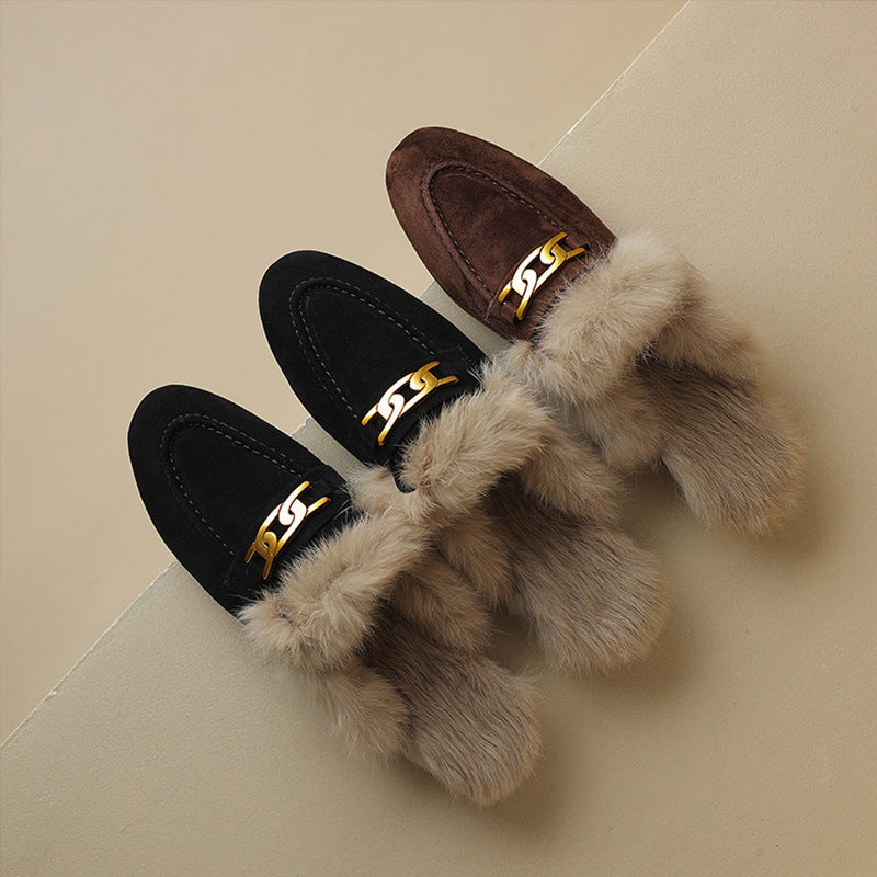 Victoria Fur Slippers