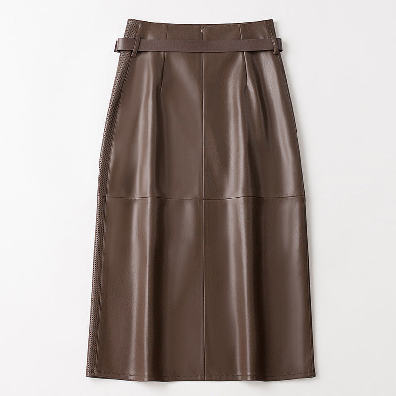 Samantha Leather Skirt