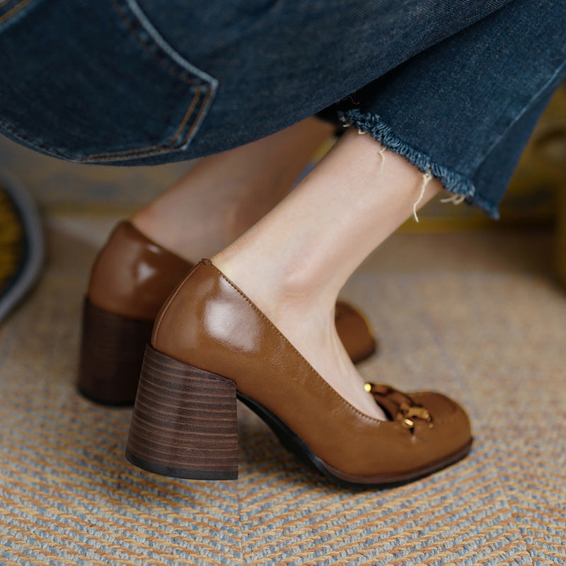 Lola Leather Heels