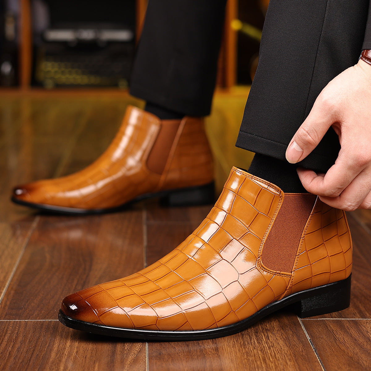 Troy Leather Boots
