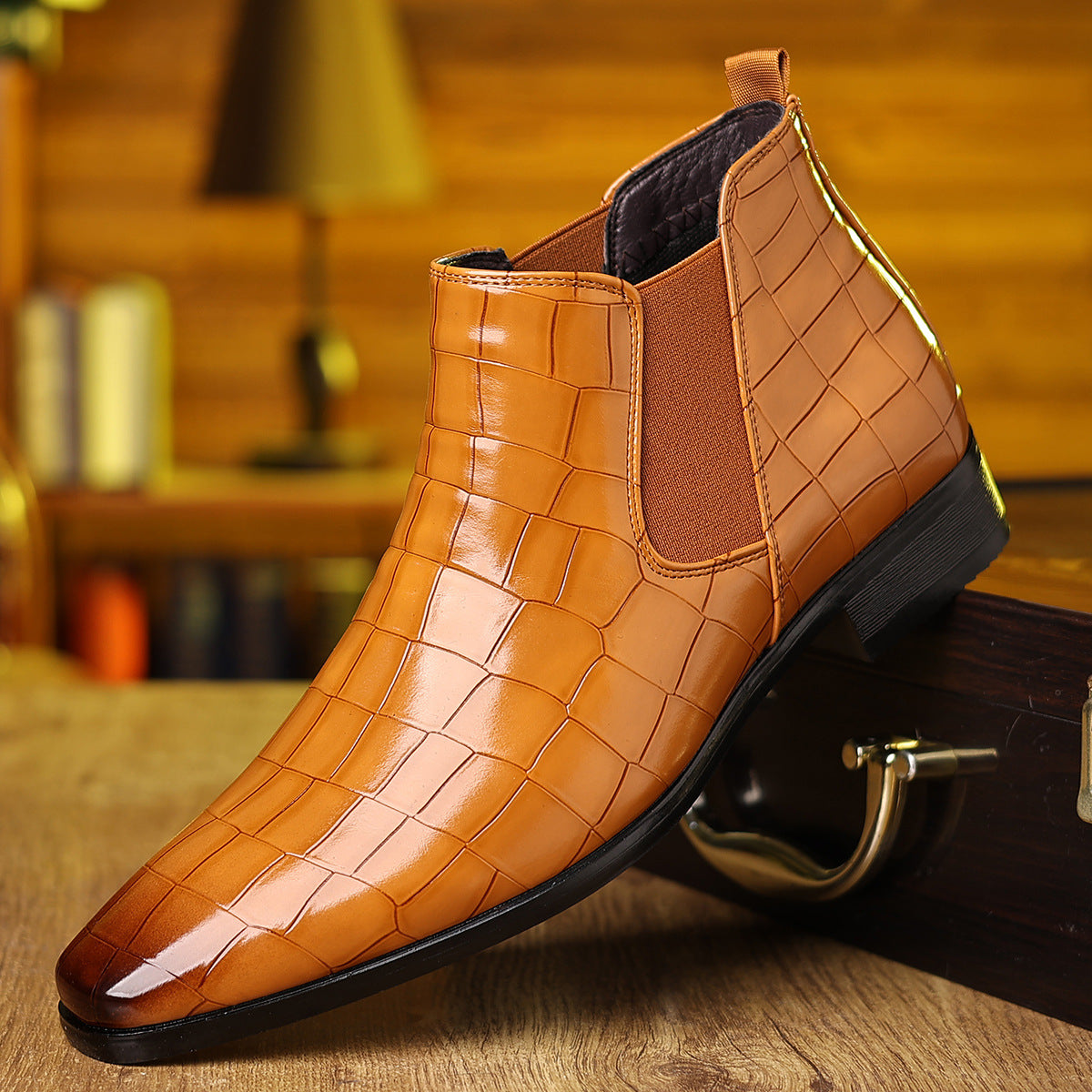Troy Leather Boots
