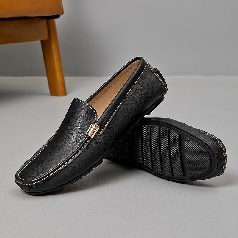 Emile Moccasin Loafers — men's slip-on leather driving loafers | Spaydes