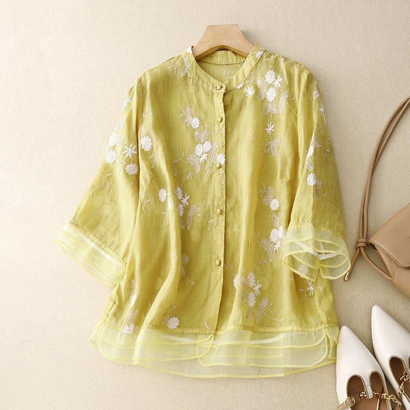 Elara Embroidered Blouse - Spaydes