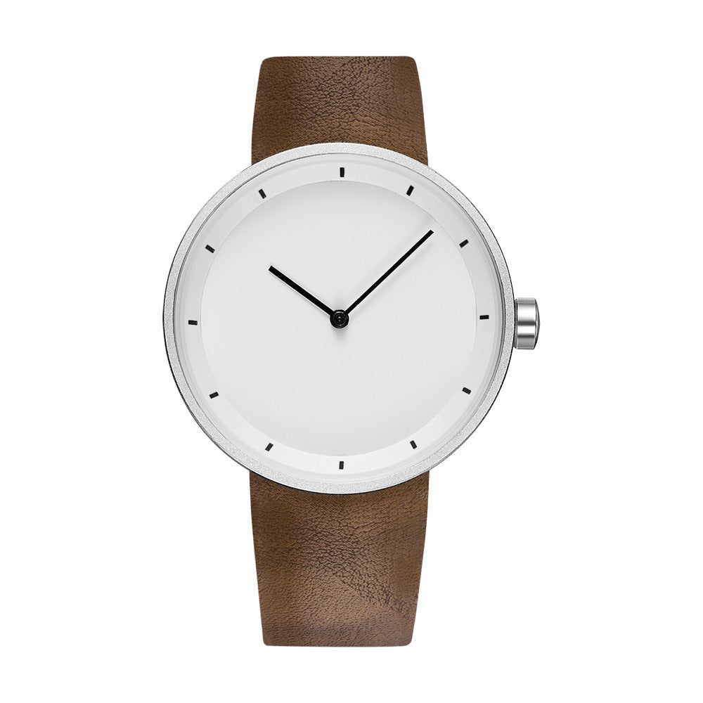 Hayes Leather Watch — minimalist watch with leather strap