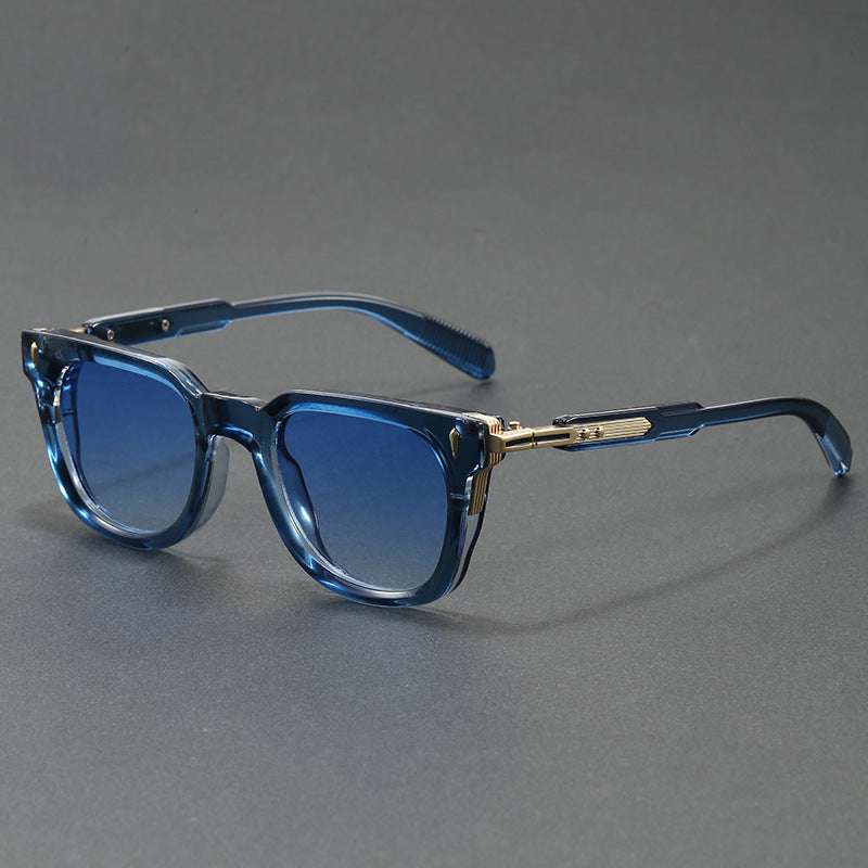 Rory Sunglasses in Blue — unisex square retro acetate sunglasses | Spaydes
