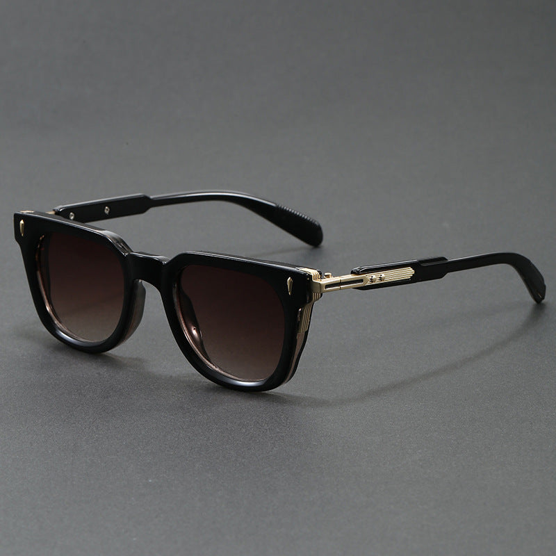 Rory Sunglasses in Brown — unisex square retro acetate sunglasses | Spaydes