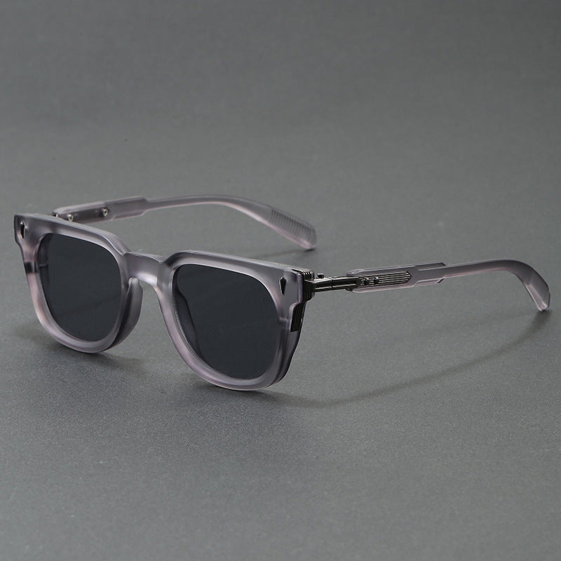 Rory Sunglasses in Gray — unisex square retro acetate sunglasses | Spaydes
