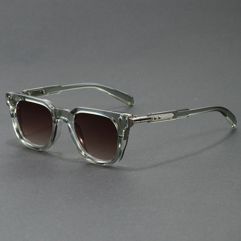 Rory Sunglasses in Green — unisex square retro acetate sunglasses | Spaydes