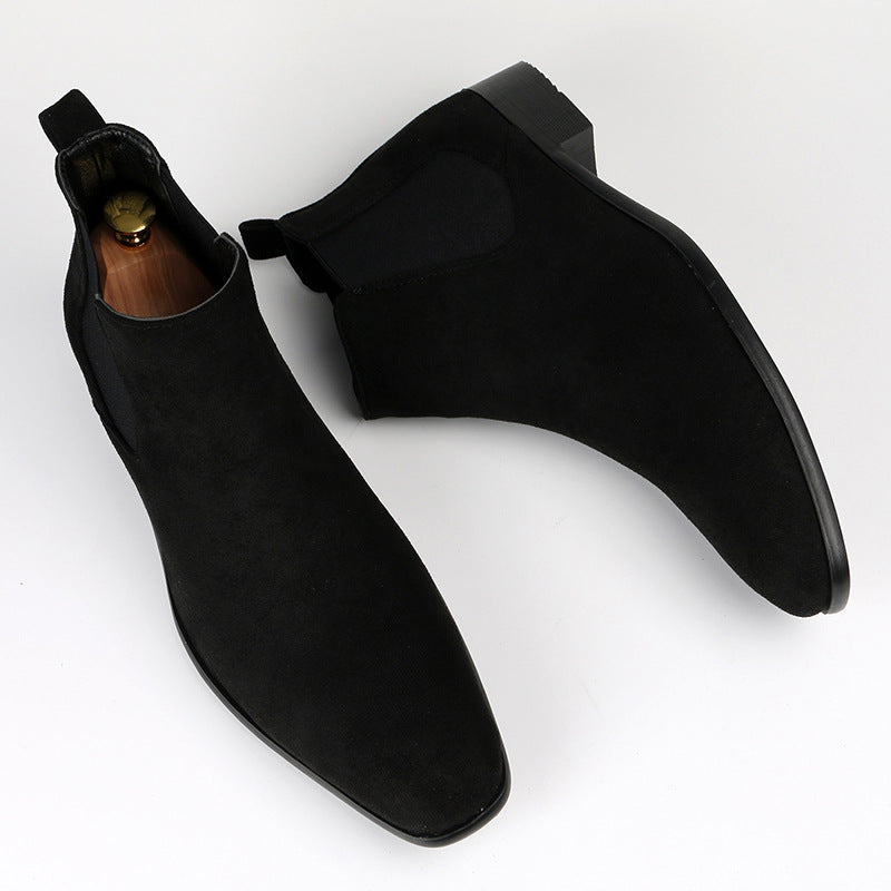 Wade Chelsea Boots in Black — angled pair on a clean white background