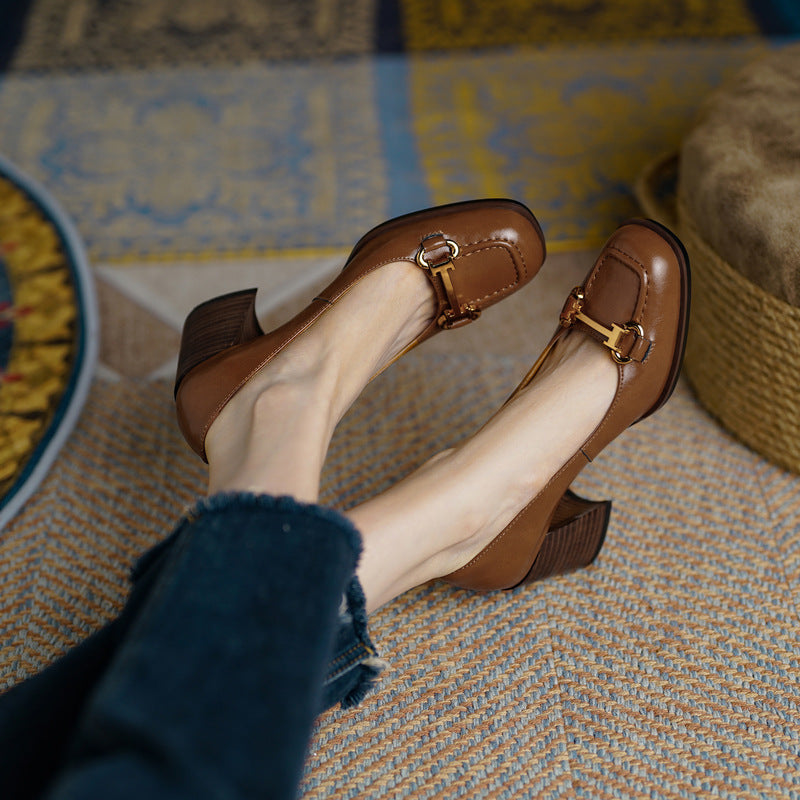 Lola Leather Heels