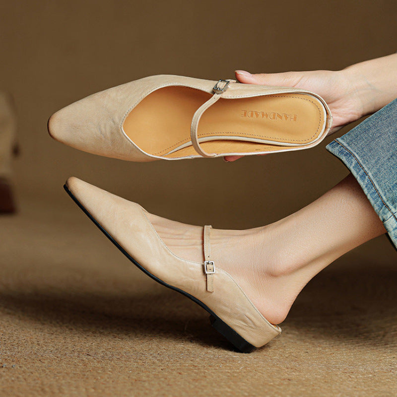 Helen Leather Slippers