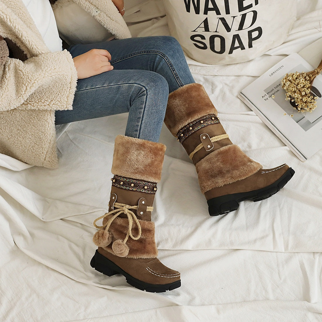 Nola Fur Boots