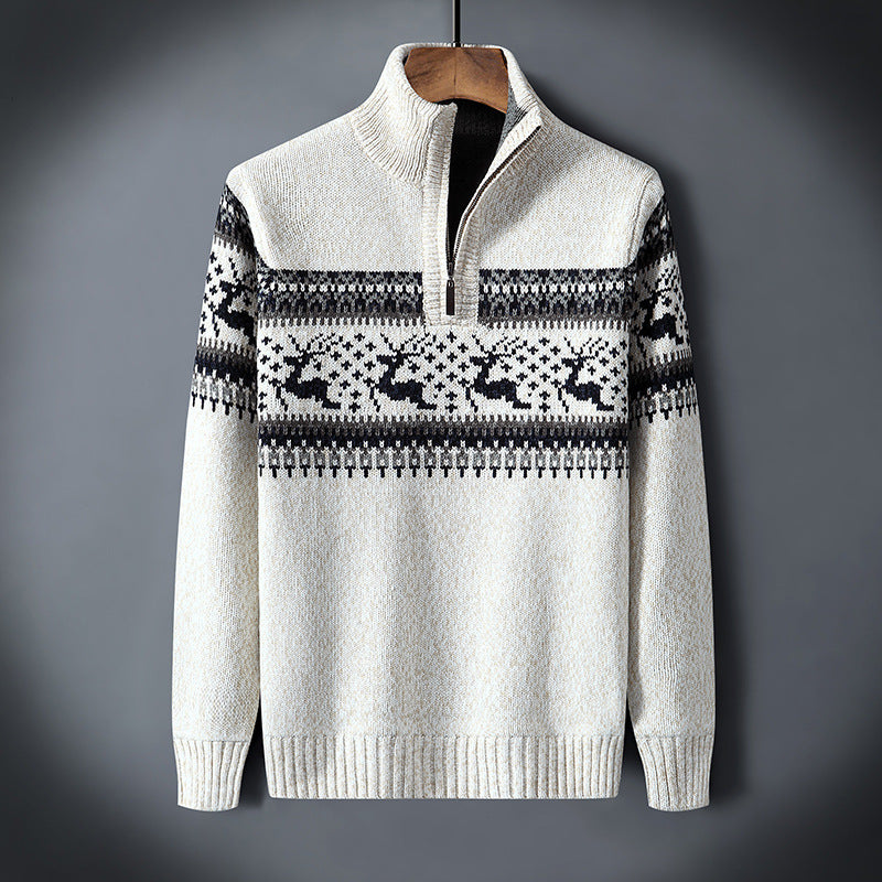 Rudolph Quarter-Zip Sweater