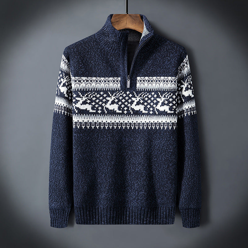 Rudolph Quarter-Zip Sweater