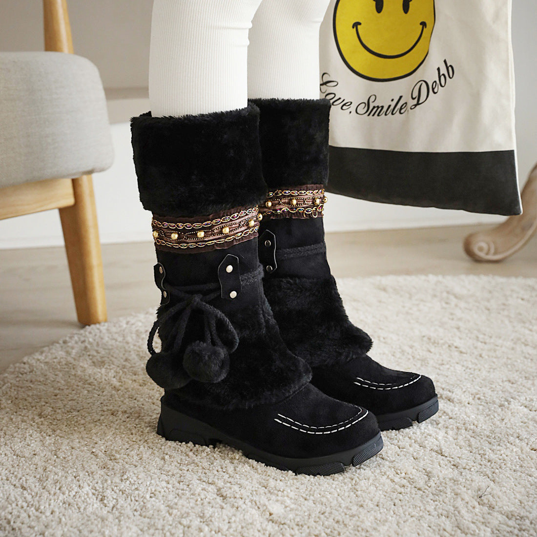 Nola Fur Boots