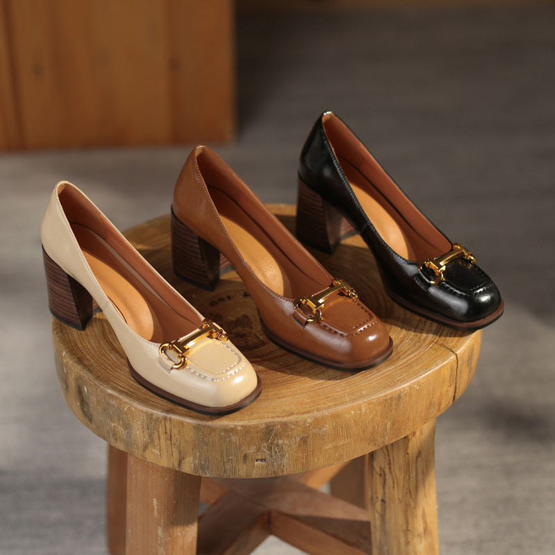 Lola Leather Heels