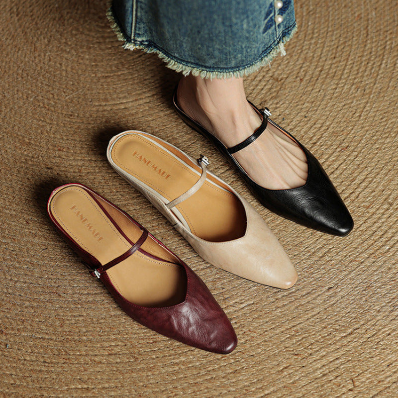 Helen Leather Slippers