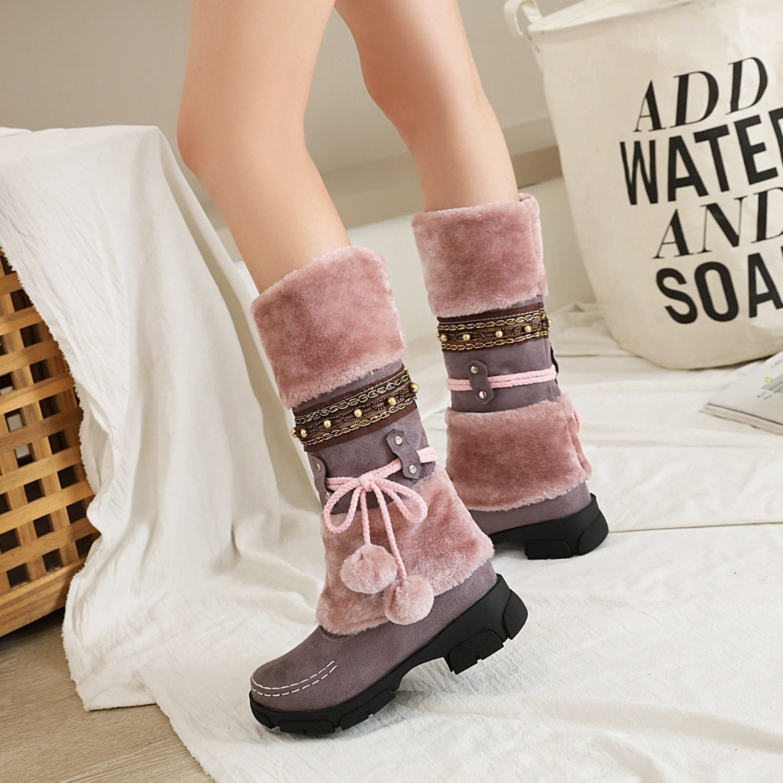 Nola Fur Boots