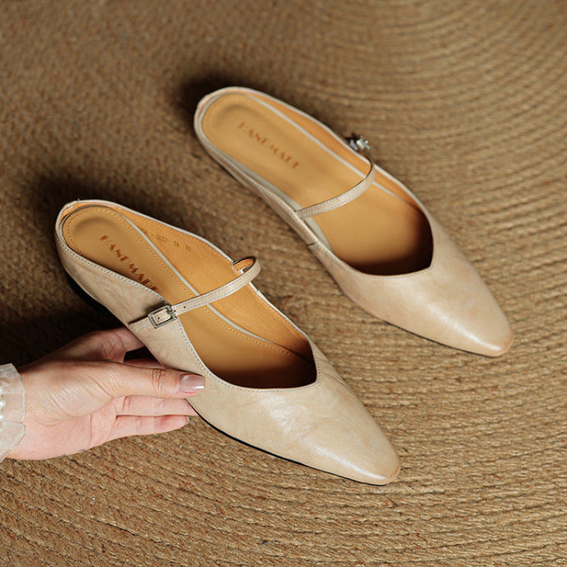 Helen Leather Slippers