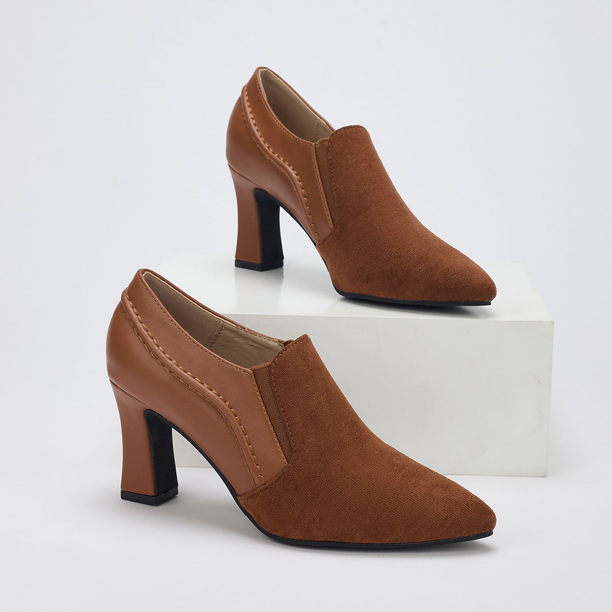 Aisha Suede Heels