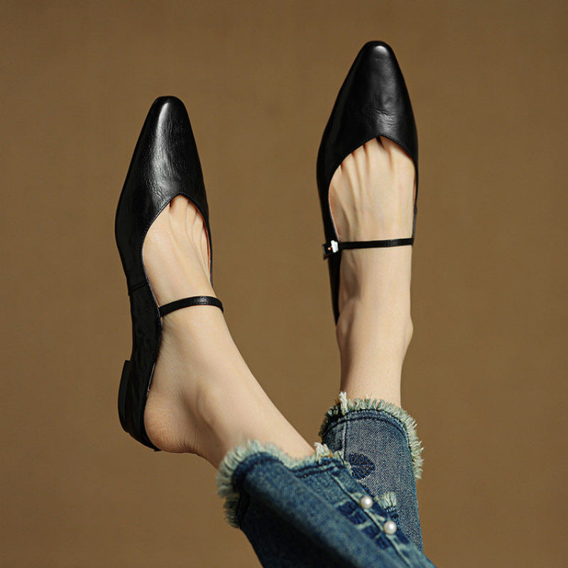 Helen Leather Slippers