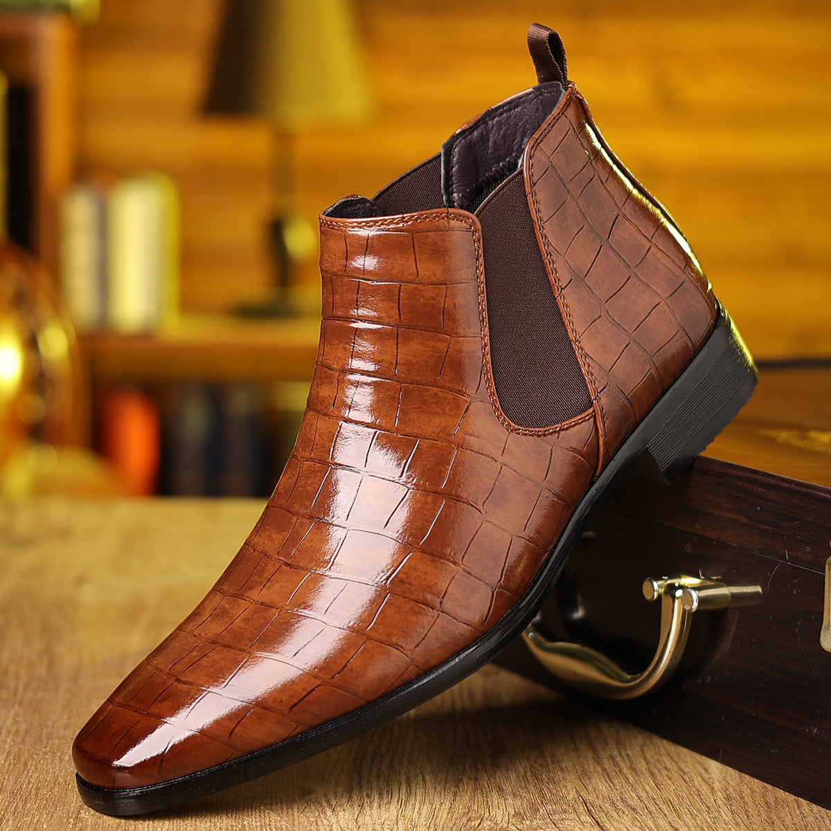 Troy Leather Boots