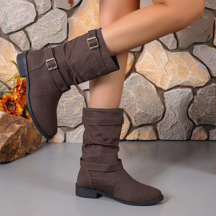 Kristen Denim Boots