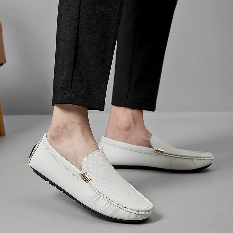 Emile Moccasin Loafers — men's slip-on leather driving loafers | Spaydes