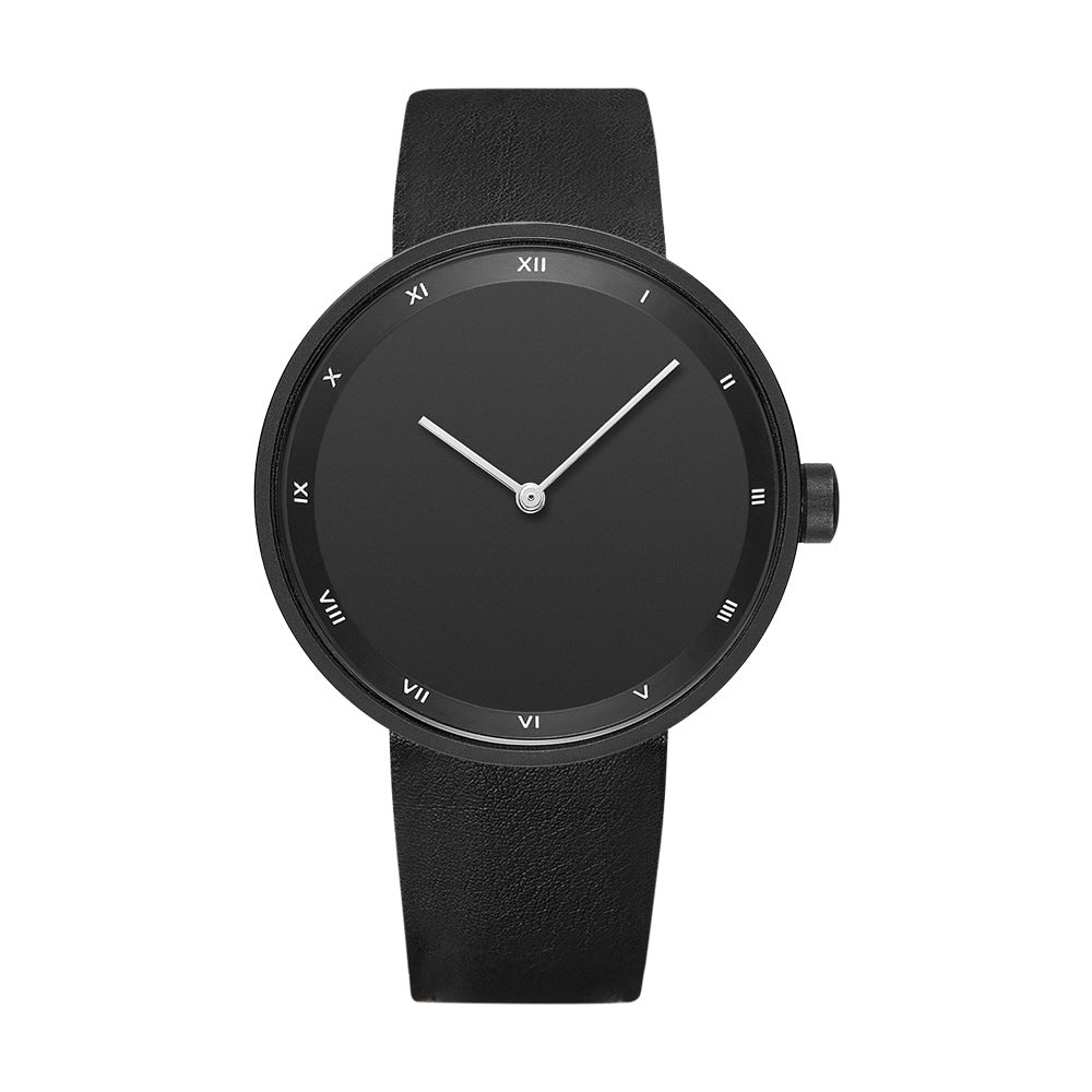 Hayes Leather Watch — minimalist watch with leather strap