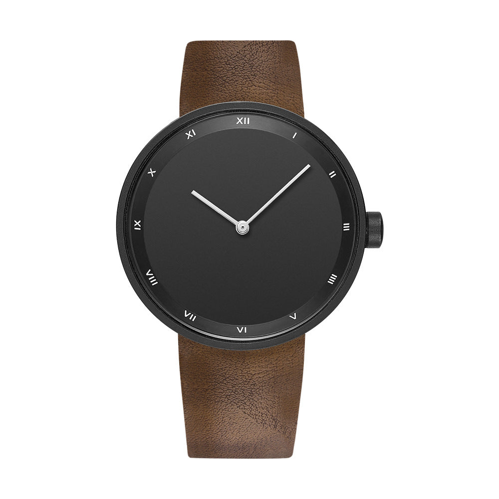 Hayes Leather Watch — minimalist watch with leather strap