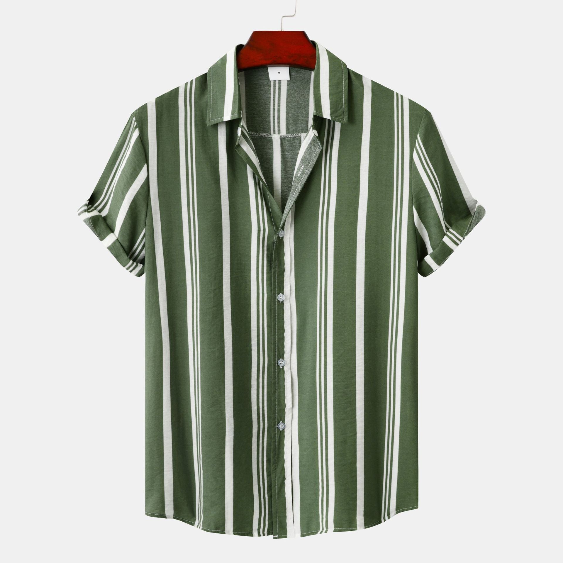 Vincenzo Striped Shirt in Green
