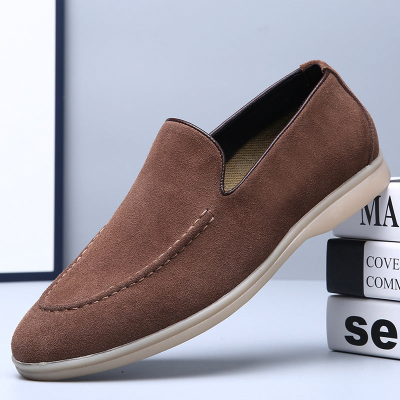 Lorenzo Suede Loafers in Brown
