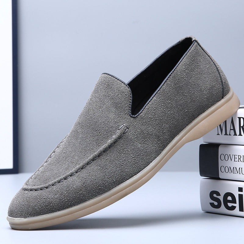 Lorenzo Suede Loafers in Gray