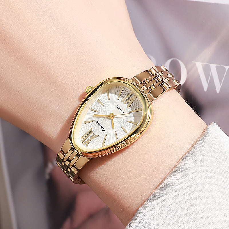 June Bracelet Watch — petite teardrop dial on the wrist